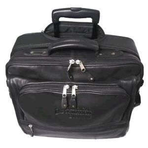Canyon Outback Leather Rolling Laptop Briefcase Carry On~Surgical Info Sys. Logo